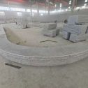 晋城 芝麻白异形坐凳，自然面光面弧形加工