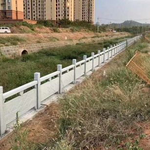 晋城 白麻河道栏杆效果展示图