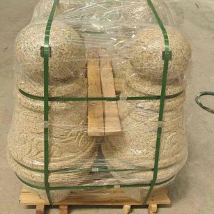 晋城 黄金麻异形定制雕花——棒棒糖挡车柱