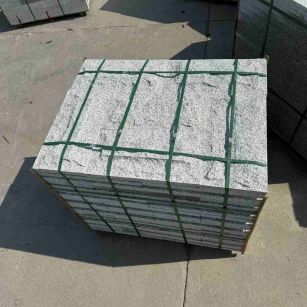 晋城 白麻花岗岩石材自然面蘑菇石成品