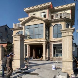 晋城 黄金麻花岗岩荔枝面别墅外墙干挂私家专属