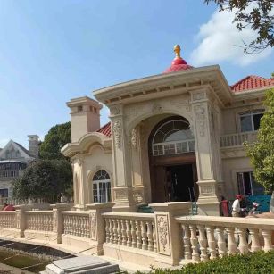 晋城 黄金麻花岗岩欧式别墅