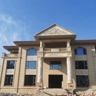 晋城 黄金麻花岗岩别墅外墙干挂