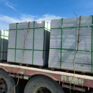 晋城 芝麻白花岗岩地铺石装车日常