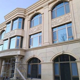 晋城 黄金麻花岗岩别墅外墙干挂