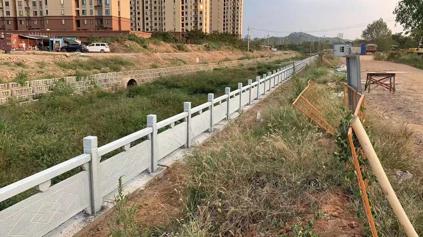 晋城 白麻河道栏杆效果展示图