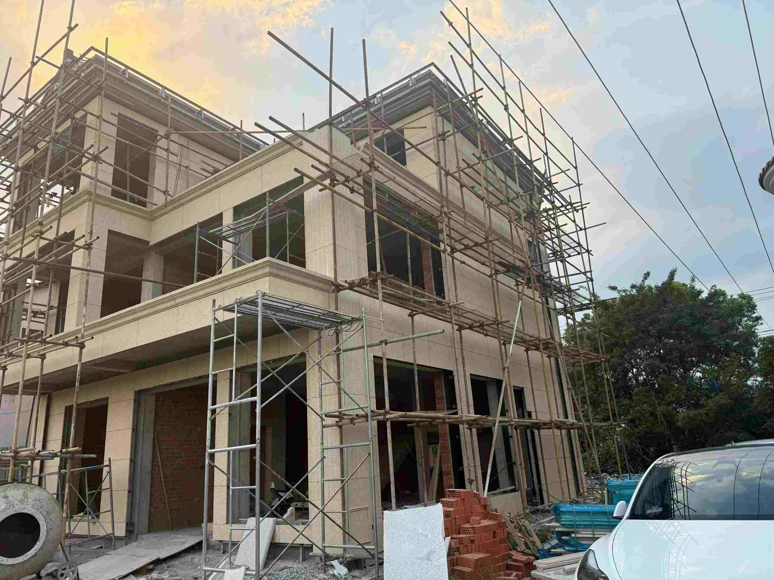 晋城 黄金麻荔枝面花岗岩外墙干挂