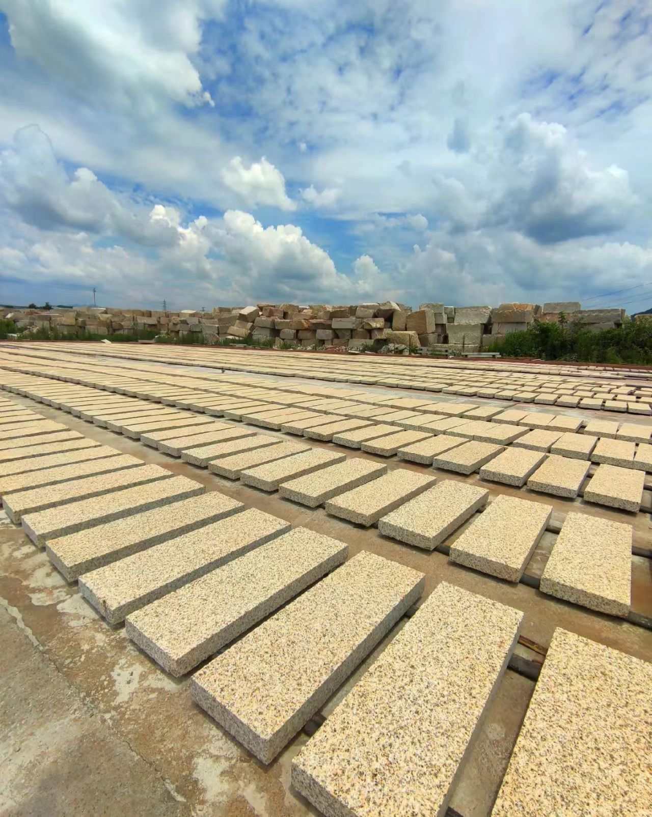 晋城 黄金麻花岗岩荔枝面地铺石防护中