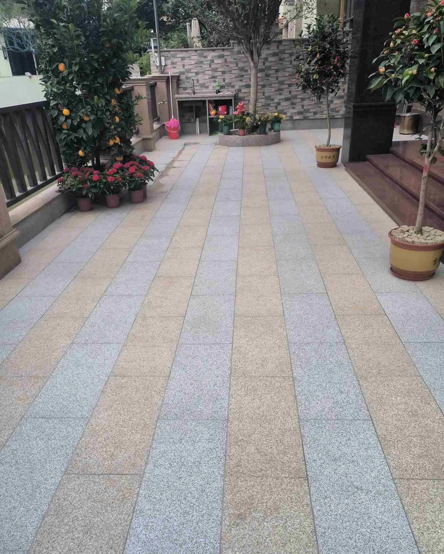 晋城 黄金麻白麻荔枝面庭院铺装展示