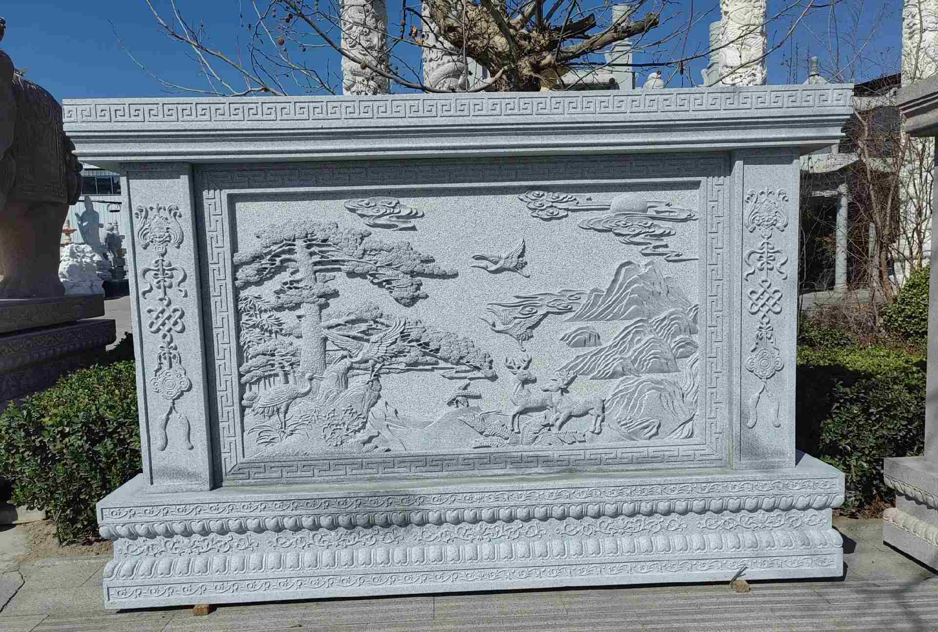 晋城 芝麻白大型照壁，屏风，影壁